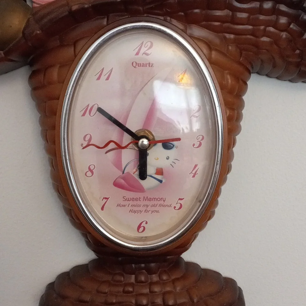 Sanrio Hello Kitty Quartz Musical Wall Vintage Clock